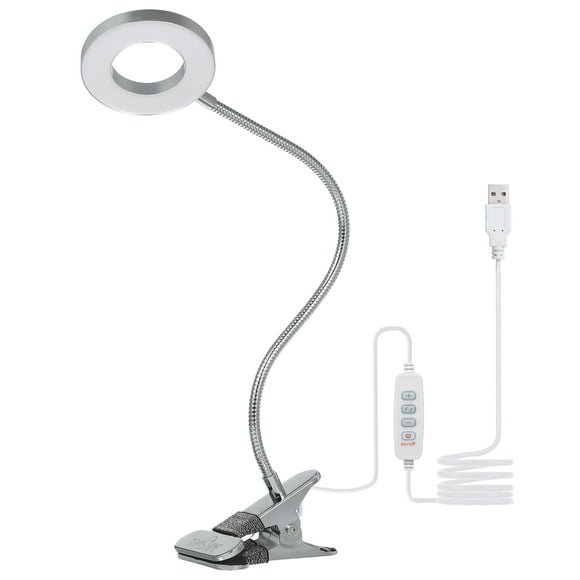 Lámpara de Escritorio Usb Con Clip Con 3 Colores Y 10 Brillo Protección Ocular 48Led Luz de Lectura Tomshine Lámpara de mesa