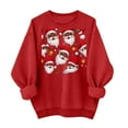 thumbnail image 2 of Mgmyaa Crewneck Sweatshirt for Women Christmas Printed Oversized Fall Winter Long Sleeve Top, 2 of 5