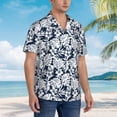 thumbnail image 6 of Picia Hawaiian Style Gentle Cotton Regular Fit Short Sleeve Casual Hawaiian Shirt for Men-Small, 6 of 8
