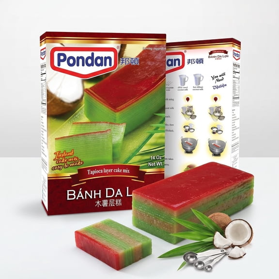 Pondan Instant Tapioca Layer Cake Mix - 14 oz [Pack of 2]