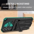 thumbnail image 5 of Dteck Case for Samsung Galaxy A15 5G with Detachable Card Holder Cover,Shockproof Rubber Kickstand Rugged Military Grade Protective Back Phone Case,Darkgreen, 5 of 9