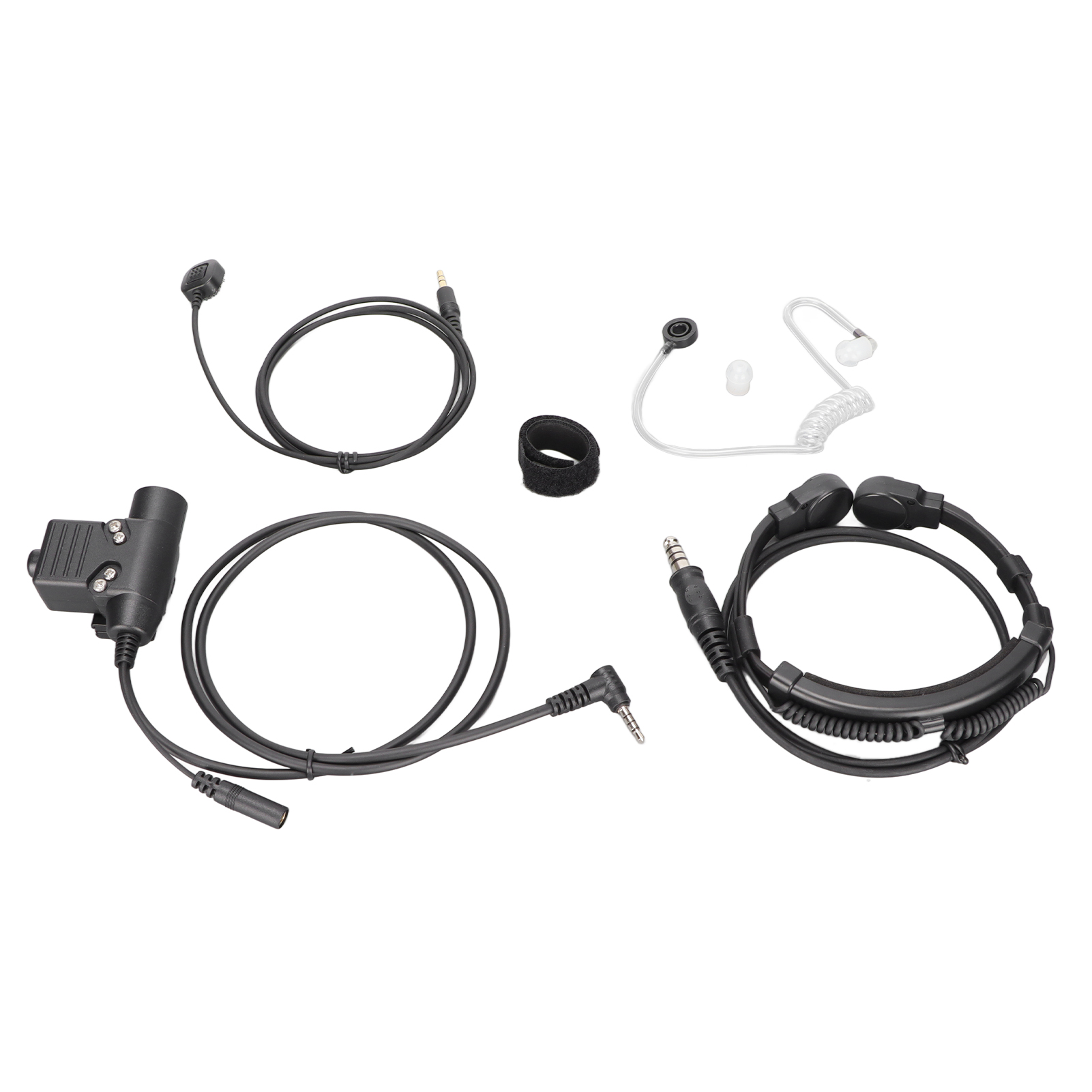 Auricolare Tattico A Conduzione Ossea Con PTT U94 Per Radio Kenwood, Baofeng, Motorola – Suono Attraverso Le Ossa, Orecchie Libere