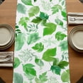 thumbnail image 5 of Table Runners 70 Inches Long Dress Scarves, Green Leaves Farmhouse Coffee/Dining/Kitchen Table Decor, Holiday Table Runner, Spring Plants Rustic Botanical Pastoral 13x70 Inch, 5 of 9