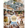 thumbnail image 6 of Turquoise Boho Tablecloth Rectangle Table Cloth 60x120, Waterproof Tablecloth Outdoor Table Cloth, Southwestern Ethnic Aztec Retro Geometric Washable Table Cover for Kitchen Dinning Party, 6 of 8