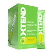 XTEND Healthy Hydration | Superior Hydration Powder Packets | Electrolyte Drink Mix | 3 Essential Amino Acids | NSF Certified for Sport | 15 Sticks, Lemon Lime