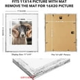 thumbnail image 3 of House Day Farm House Rustic 16 in x 20 in White Pictures Frame, 3 of 7