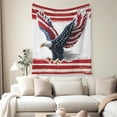 thumbnail image 2 of Flannel Fleece Throw Blanket, Soft Large Throw Blanket, Lightweight Cozy Plush Throw Blanket Fit Sofa Bed, 30"x40", Eagle, 2 of 7
