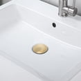 thumbnail image 3 of 2 Pcs Bathroom Sink Drain with Overflow, Vessel Sink Lavatory Vanity Pop Up Drain Stopper, 304 Stainless Steel, 3 of 6