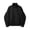 Black, variant on Stand Collar Ruched Sleeve Casual Jacket Men Stand Collar Zip Up Lightweight Streetwear Jacket Dark Gray S