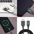 thumbnail image 5 of Metal USB to USB C/V8 Cable Charging Cable with LED Light Fast Charging Power Delivery Cable for Phone Tablet Laptop, 5 of 10