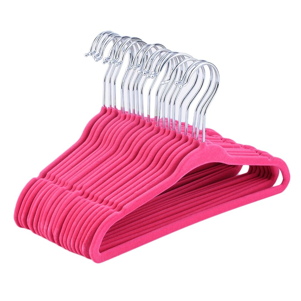 Non-Slip Kids Children Child Baby Coat Clothes Hangers Velvet Flocking 20PCS Non-Slip Kids Children Child Baby Coat Clothes Hangers Velvet Flocking 20PCS