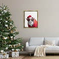 thumbnail image 3 of Stupell Industries Pig in Holiday Clothes Holiday Painting Gold Floater Framed Canvas Art Print Wall Art, 25 x 31, 3 of 10