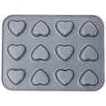 thumbnail image 2 of Fox Run Mini Heart Muffin Pan, 12-Cup, Preferred Non-Stick, 2 of 3