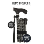 Switch Sticks Walking Cane for Men or Women, Foldable and Adjustable from 32-37 Inches, FSA and HSA Eligible, Storm