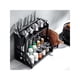 thumbnail image 3 of Estante de almacenaje para cocina, estante de esquina móvil, estante de especias de doble capa, soporte multifuncional para cuchillos, color negro, 3 of 10