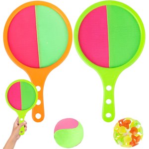 Ball and Catch Game Happon 1 Set Toss and Catch Ball Set Beach Toys Garden Toys for Toddlers Outdoor Ball Catch Game Toys for Garden Kids Catch Ball Game with 2 Paddles 2 Balls