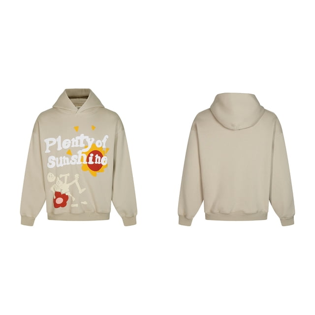 Sweat à Capuche Planète Cassé Tendance Américaine Imprimé Amusant de Rue plus Velours design Ample