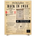 thumbnail image 1 of 66th Birthday Party Decor Poster 66 Years Ago Back In 1958, 1 of 5