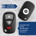 thumbnail image 4 of Key Fob Replacement for 2004 2005 2006 2007 Suzuki Aerio Grand Vitara XL7, 3-Button OUCG8D-246S-A, Locksmith Required (2-Pack), 4 of 6