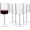 Clear Ribbed, variant on 36 Pack Clear Plastic Wine Glasses - 10 OZ Disposable Square Wine Glasses with Stem for Wedding & Party & Anniversary
