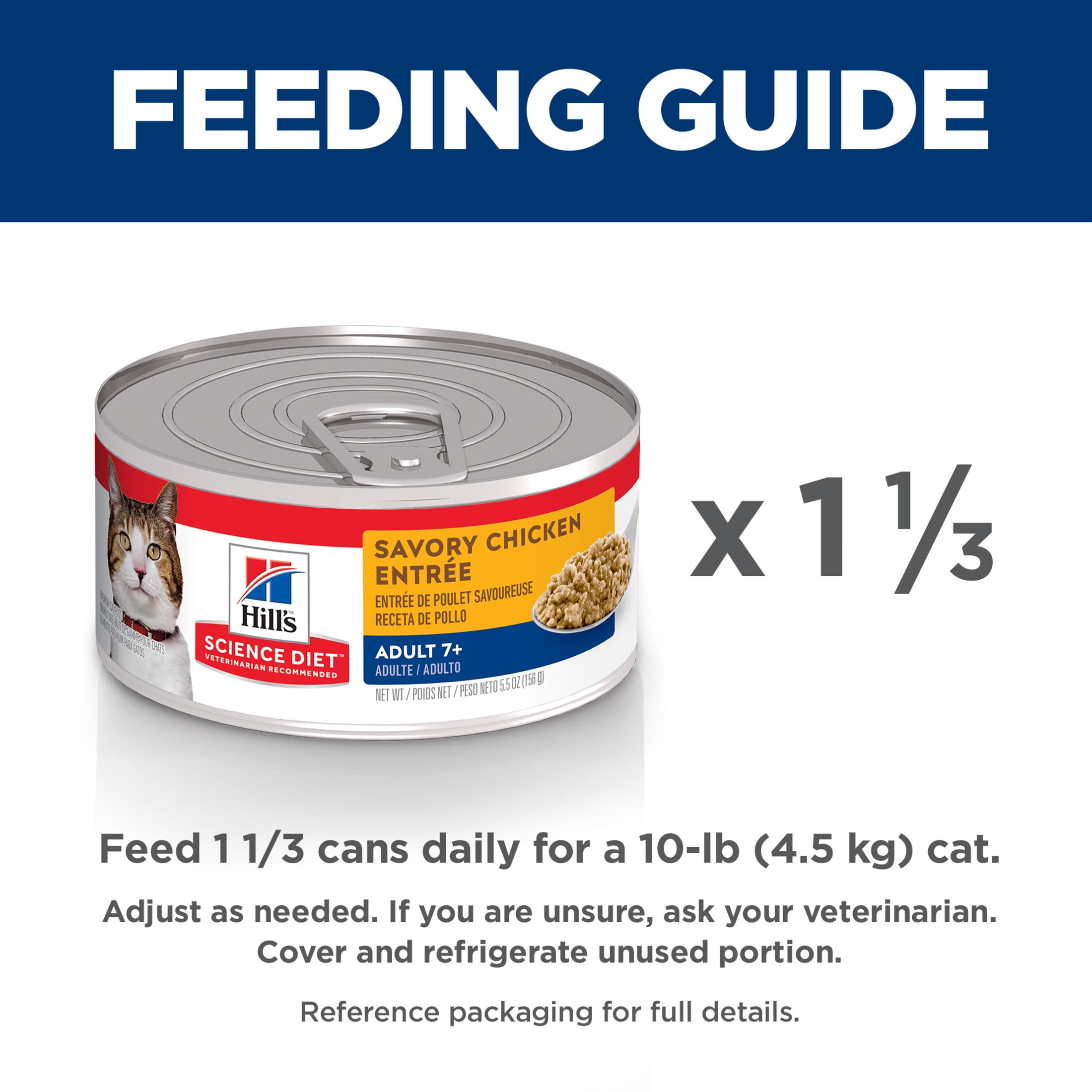 Hill's Science Diet Savory Chicken Wet Cat Food for 7+ Senior Cats, 5.5oz Can 24pk