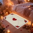 thumbnail image 4 of TIELUTT Valentine's Day Heart Shaped Envelope Door Mat Valentine's Day Red Heart Shaped Envelope Outdoor Fiber Small Soft Rug Knit Throw Blankets for Bed Throw Blanket Extra Large Small Area Rugs Home, 4 of 6
