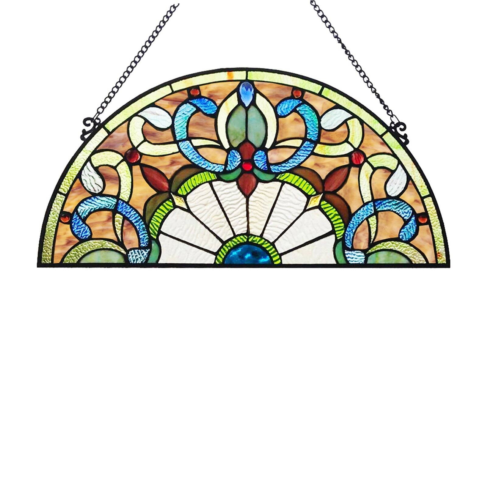 suncatcher glass art modern stained glass SARTA # 11 // window hanging customizable wall art