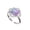 Pink purple gradient, variant on Ring Niche Design Three Dimensional Geometric Simplicity Copper Ring For Women Elegant Fashion Accessory Quartz