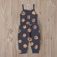 thumbnail image 4 of Lilgiuy Toddler Baby Girl Jumpsuits Cartoon Printing Strap Romper Pants With Pockets，Black,4-5 Years 2022 Fall Winter, 4 of 5