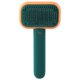 thumbnail image 2 of Cepillo de aseo para mascotas, profesional, antioxidante, para eliminar pelos sueltos y limpiar. verde naranja, 2 of 5