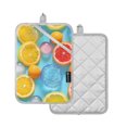 thumbnail image 2 of Lemons Pot Holders Set of 2 Heat Resistant Kitchen Oven Gloves Potholder Cooking Baking Microwave Mitts, 2 of 7
