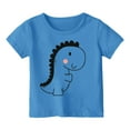 thumbnail image 1 of MEZZALL T-Shirts d'Été pour Enfants Col Rond Imprimé Dinosaure Manches Courtes T-Shirts 8-9 Ans Tenue de Bébé Décontractée, 1 of 3