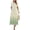 Floral Apricot Green, variant on Women's Boho Floral Maxi Dress Summer Short Sleeve Tie V Neck Spring Wedding Guest Flowy Beach Sun Dresses