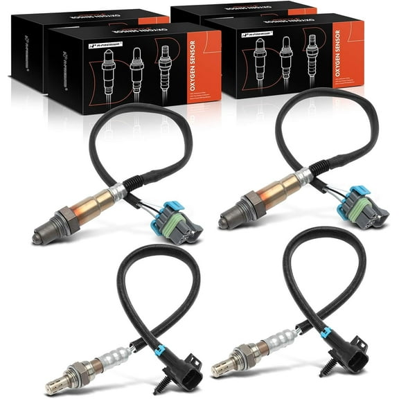A-Premium O2 Oxygen Sensor Replacement for Chevrolet C2500 K2500 GMC C3500 K3500 2000 Cadillac Escalade 2002 Upstream and Downstream 4-PC Set
