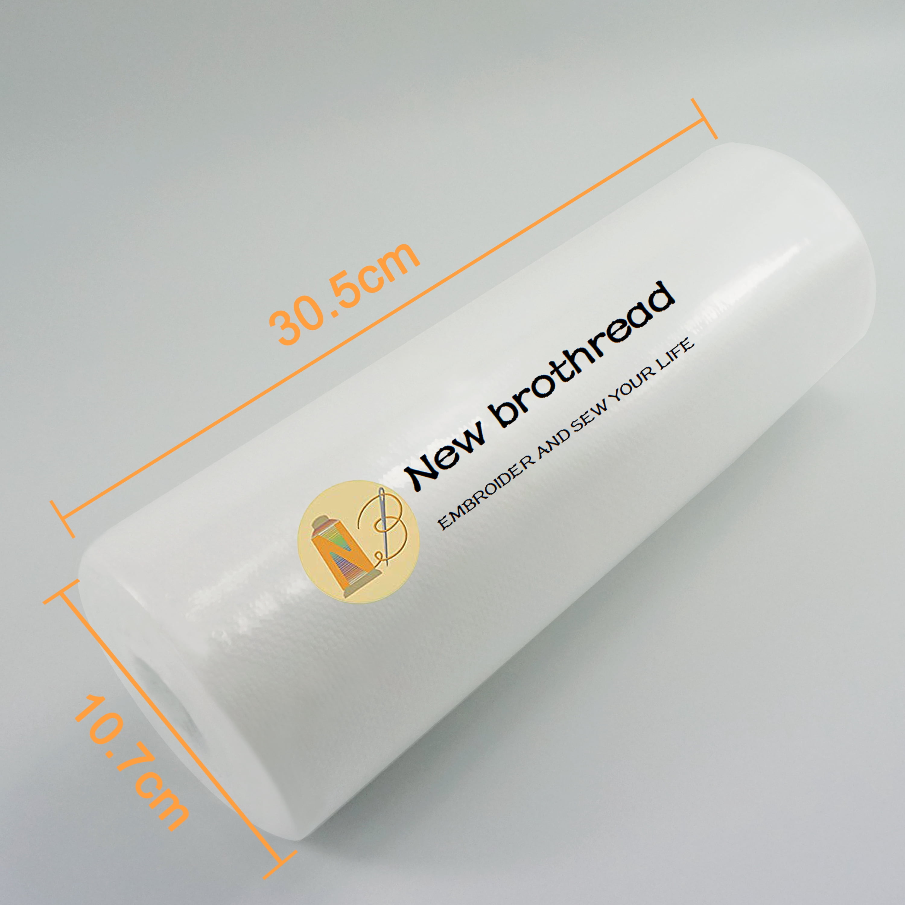 New brothread 1.8oz No Show Mesh Machine Embroidery Stabilizer Backing 12"x50yd roll