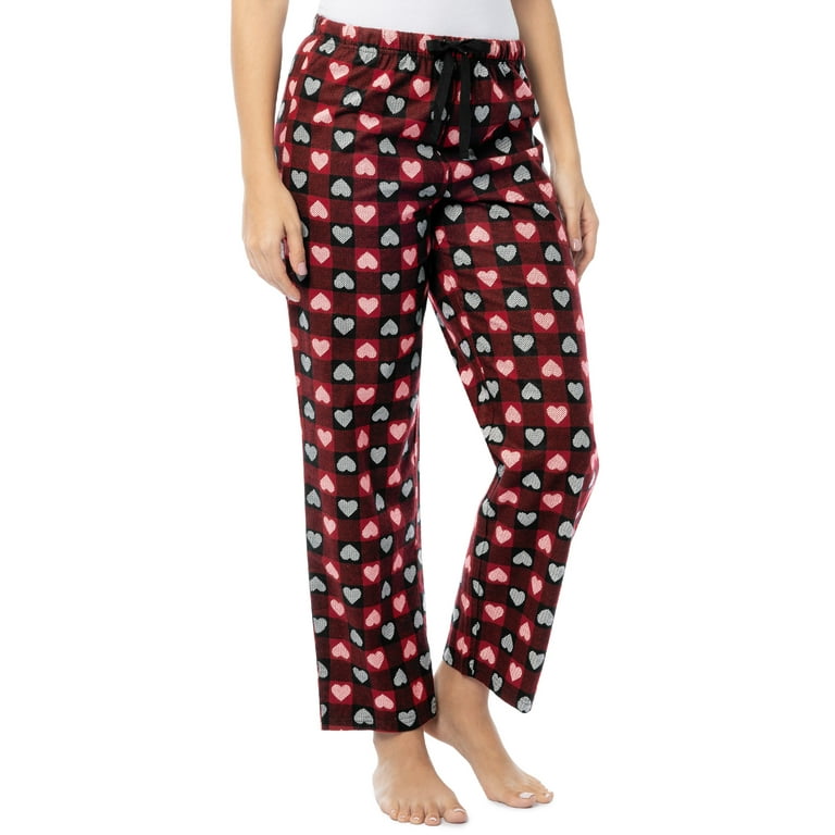 Fruit of the Loom Women s Beyond Soft Long Sleeve Waffle Top and Flannel Bottom Pajama Set Sizes S 4X Walmart
