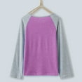 thumbnail image 6 of Akiihool Long Sleeve Shirts for Girls Little Girls Long Sleeve Tee Shirts Soft Layering Pullover Slim Stretchy Tops (Purple,4-5 Years), 6 of 9