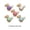 F001- Multicolor, variant on Carry-On Squeeze, Squeeze Keychain, Ball, Relaxation Toys Adults, Light Up 2-Button Press Bun Shaped Squeeze Clicker Accessory for Classroom, Commute, and Home Casual Play
