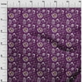 thumbnail image 3 of oneOone Georgette Viscose Purple Fabric English Breakfast Quilting Supplies Print Sewing Fabric By The Yard 42 Inch Wide, 3 of 6