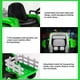 Metakoo Green 12 V Electric Tractor Powered Ride-On with Remote Control ...