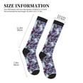 thumbnail image 2 of Lsque Purple Marble Texture Pattern Sport Compression Socks for Men & Women 15-20 mmHg Knee High Nurse Pregnant Running Medical and Travel Athletic, 2 of 6