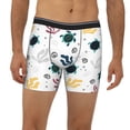 thumbnail image 4 of Rocae Turtles And Corals for Stretch Moisture-Wicking Underwear,Men's Underwear Boxer Briefs XX-Large, 4 of 9