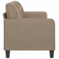 thumbnail image 1 of vidaXL 3-Seater Sofa Cappuccino 180 cm Faux Leather, 1 of 5