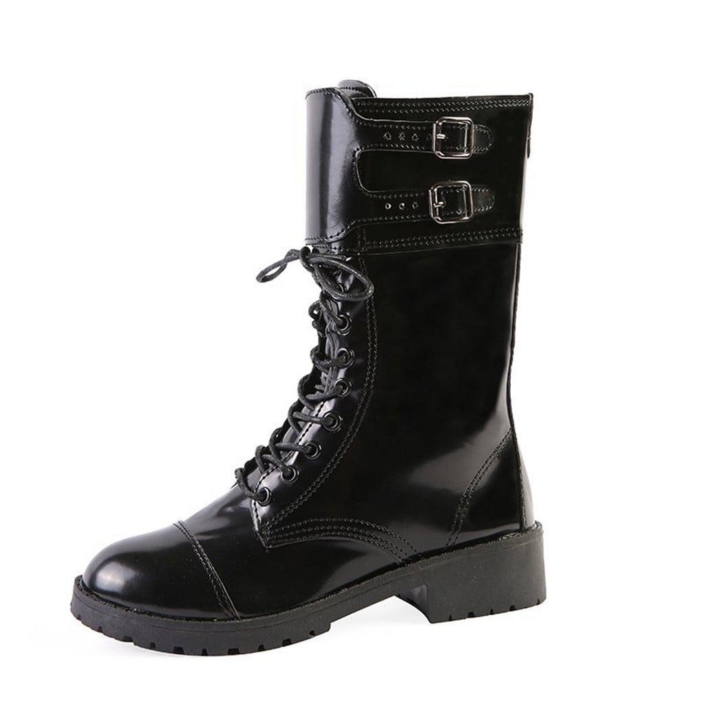 medium heel boots