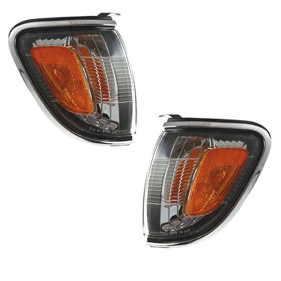 For 01-04 Tacoma Chrome Corner Light Turn Signal Marker Lamp Right & Left PAIR