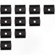 thumbnail image 3 of Black Solar Panel Clamps for All Frame Heights, 10-Pack Module Roof Mounting Brackets, 3 of 5