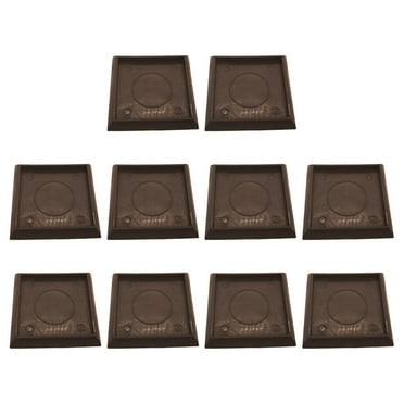 10 Pcs Leg Pads Non Skid Furniture Rubber Anti-Slip Wheel Grippers Flooring Clear Rug Caster Cups