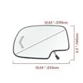 thumbnail image 5 of 1 Pair Car Side Heated Rearview Mirror Glass For Cadillac Escalade/chevy Avalanche Silverado 1500 2500/gmc Sierra 2003 2004-2006, 5 of 5