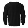 thumbnail image 6 of Men's Pullover Sweatshirt Comfortable Long Sleeve Outwear Casual Sporty Top for Fall and Winter Versatile Solid Color Athletic Clothing, 6 of 6