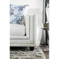 thumbnail image 3 of Furniture of America Malden Contemporary Chenille Nailhead Sofa in Ivory, 3 of 8